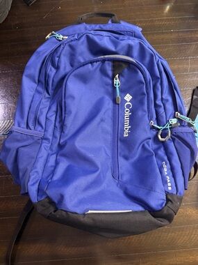 Columbia Royal Blue and Black Backpack